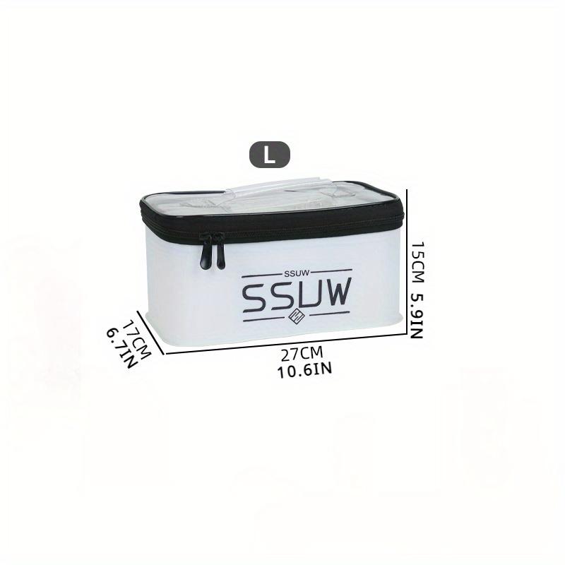 Waterproof Fishing Tackle Storage Box Portable Fishing Accessory Organizer Case
