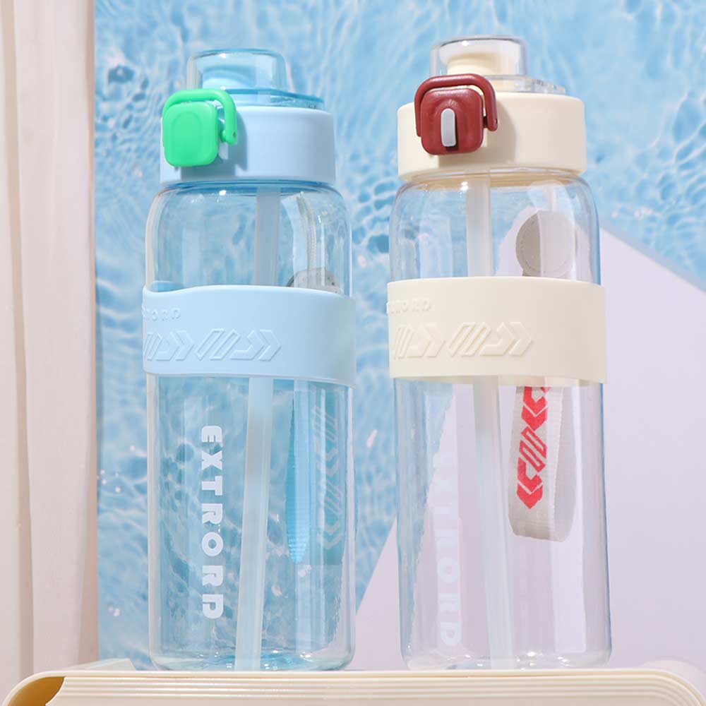 Leak Proof Colorful Plastic Cup PC Outdoor Sports Kettle 800ml Sports Water Bottle School