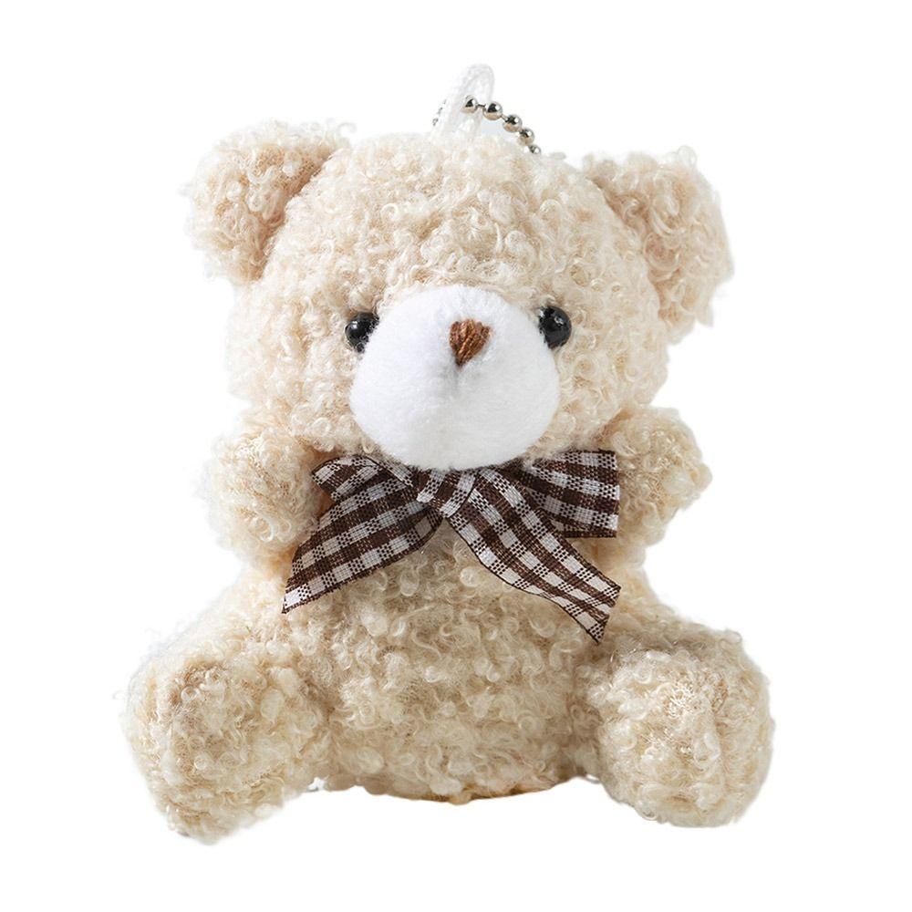 Многоцветный плюшевый медведь брелки подвеска подвеска чучело медведь мультфильм галстук-бабочка медведь кукла универсальный