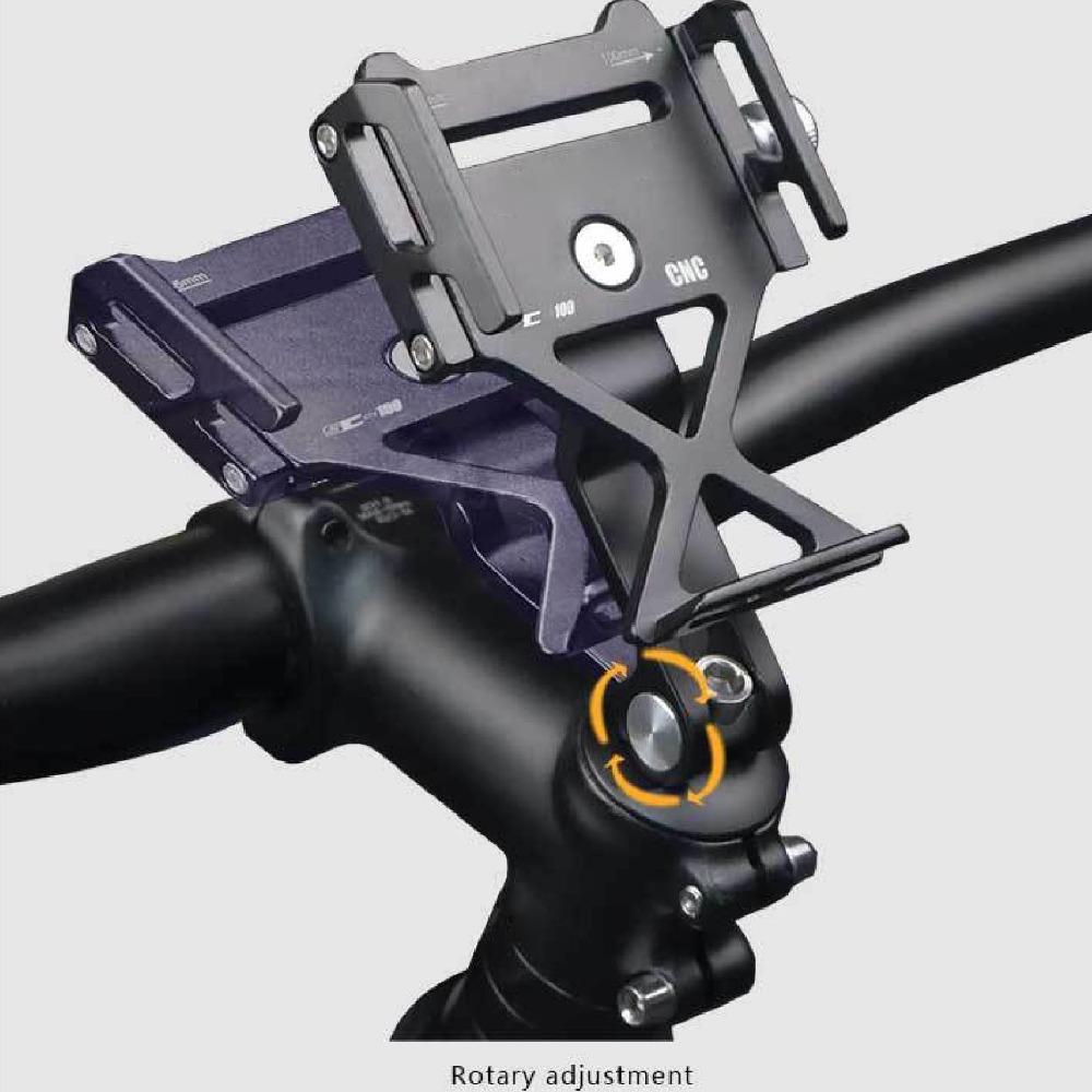 Aluminum Alloy Bike Stem Phone Stand for 4.2‑6.8 inch cell phones Cycling Equipment