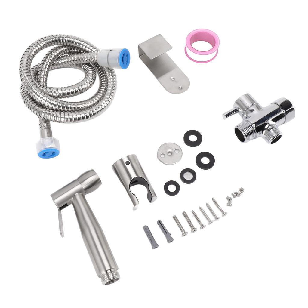 Kitchen Sink Sprayer Kit 304 Stainless Steel Handheld Bidet Sprayer Replacement for Toilet