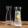 Transparent Glass Water Bottle Wine Decanter Large Capacity with Stopper Reusable0.22L- 0.6L for Home Kitchen Bar PartyGift Idea