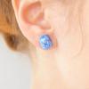 [Носили Хан Хё-джу / Хёджон из Oh My Girl / Рюджин из ITZY] Ежедневные прямоугольные керамические серьги (синий)