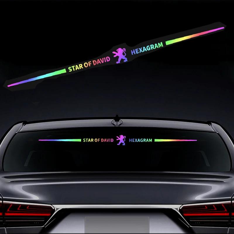 Vinyl Car Windshield Laser Sticker Door Side Decals for Peugeot 108 206 207 208 306 307 308 407 408 508 2008 3008 4008 5008 RCZ