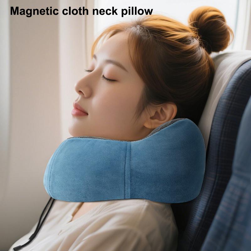 Портативная подушка для путешествий с капюшоном из пены с памятью, мягкая подушка для сна, поддержка шеи для самолета, офиса, поезда, офиса и дома