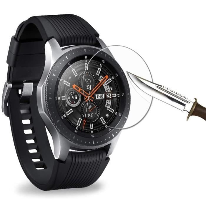 Verre Trempé pour Samsung Galaxy Watch 46mm [Pack 2] Film Vitre Protection Ecran Montre Connectée Phonillico®
