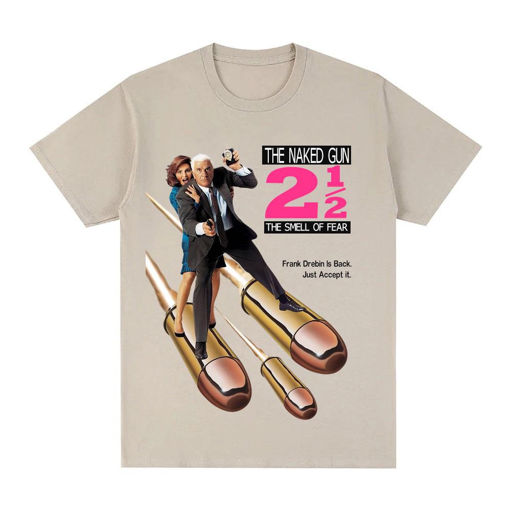 The Naked Gun comedy movieT-shirt Summer 2025new style Graphic Printing Round Neck T-shirt Comfortable100%Cotton short sleeve