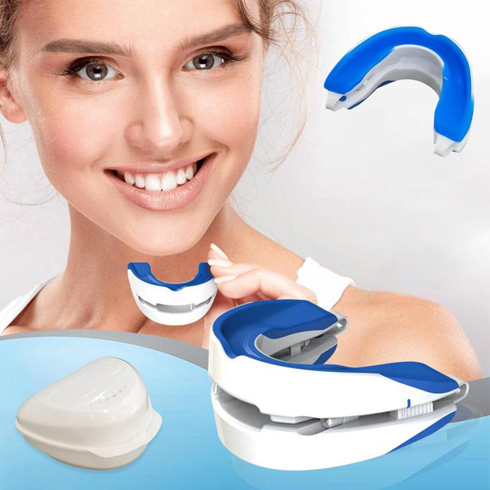 Anti-Snoring Mouthpiece Anti-Snoring Device Night Time Teeth Mouthguard Adjustable Sleeping Mouth Guard for Bruxism Stop Snoring