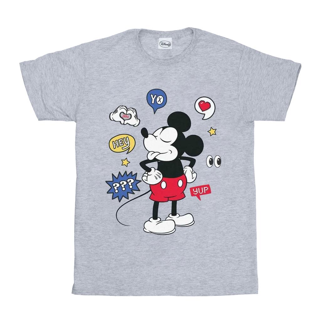 Disney Mens Mickey Mouse Tongue Out T-Shirt