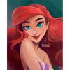 Mermaid Disney Ariel Cartoon Drill Hanging Element Puzzle Sale Stitch Mosaic 5d Art Diamond Painting Handcraft Gift Big Size
