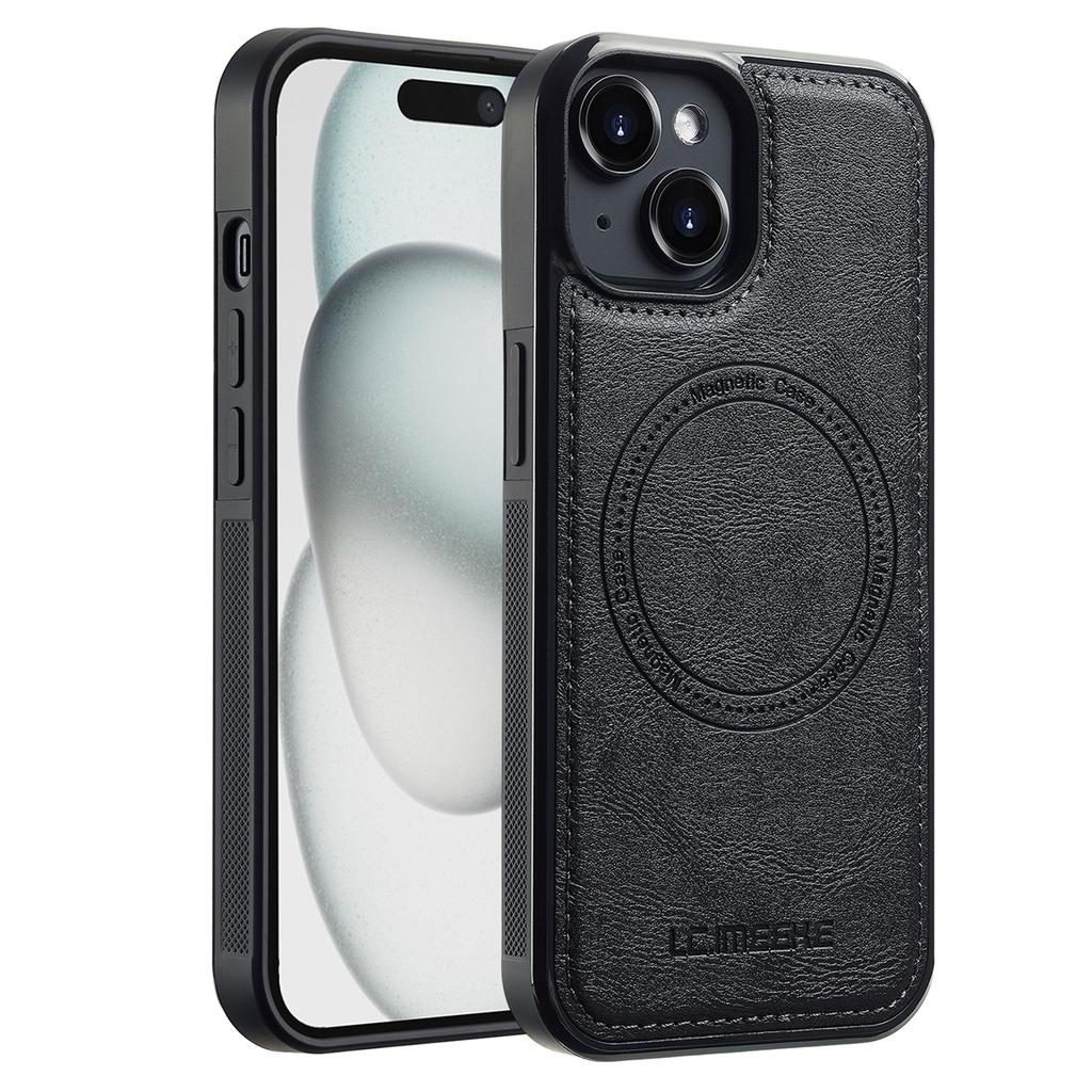 LC.IMEEKE Для iPhone 13 mini Магнитный чехол Совместимый с MagSafe Кожаная TPU задняя крышка