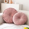 Simple Pillow Round Pillow Pink Cushion Waist Pillow Living Room Sofa Bed and Breakfast Decorative Wheel Futon Single Piece