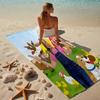 proof beach towel with a Ms. Rachel pattern - soft,absorbent,quick-drying,machine washable - perfect for swimming,camping,bathing
