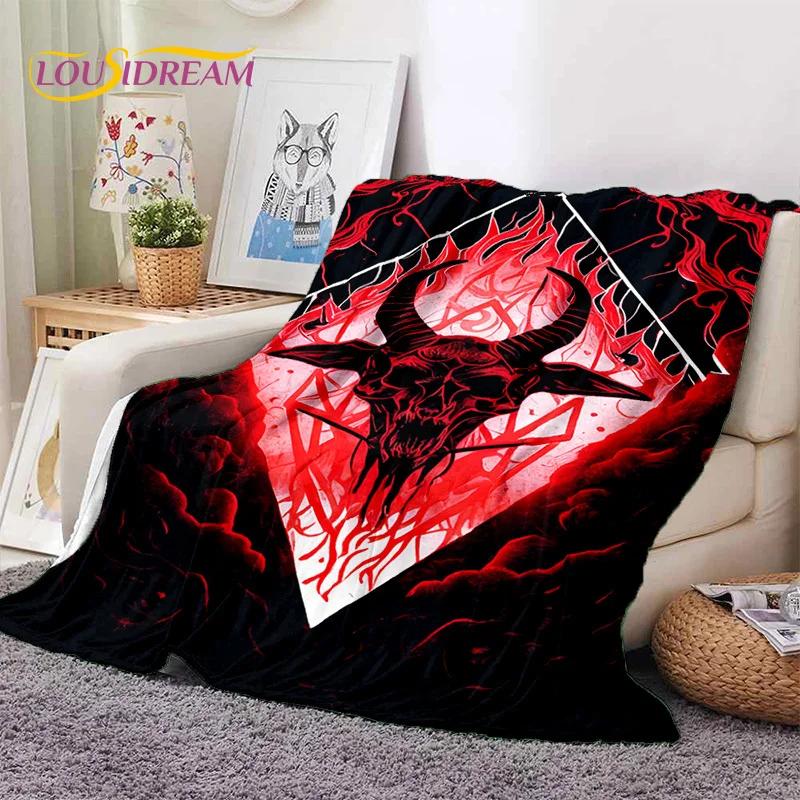 Gothic Horror Monsters Demon Skull Soft Flannel Blanket for Beds Bedroom Sofa Picnic,Throw Blanket for Cover Outdoor Leisure Nap
