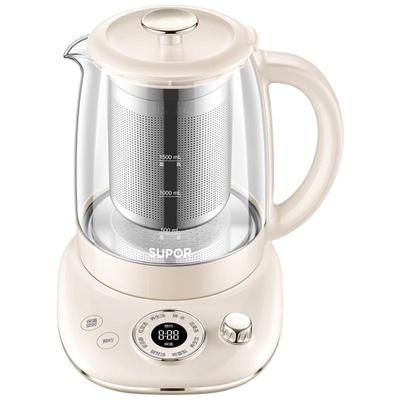 Умный стеклянный чайник SUPOR 1.5L для здоровья и цветочного чая, штекер CN (адаптер в комплекте)
