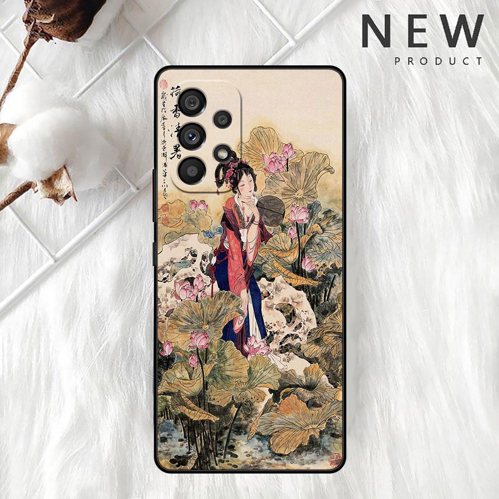 Чехол Tiger Crane ART для Samsung Galaxy A52 A12 A51 A53 A33 A71 A32 A31 A21 A01 A11 A22 черный чехол для телефона TPU