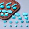 10/20/50Pcs 8.5-27mm Barrel Polyhedron Imitation Turquoise Loose Spacer Beads For DIY Pendants Earrings Beading Material High Quantity  Accessories