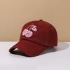 Korean Style Cherry Baseball Cap Sunscreen Sunshade Casquette Embroidered Peaked Hat  Sports