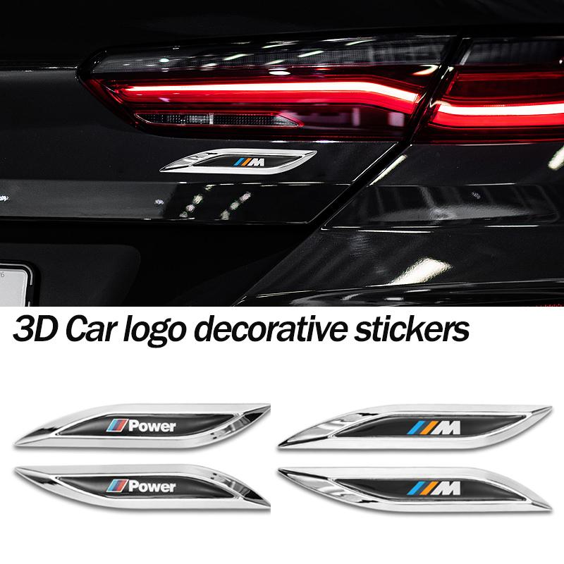 ABS Car Body Emblem Badge Sticker Rear Trunk Decal For BMW M Power F30 i4 X3 F10 E90 F20 E46 E60 E70 E39 E36 E87 X7 E92 E62 E93