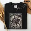 Fun Aunt Knight Riding Black Cat T-Shirt Hear Ye Fun Aunt Has Arrived T-Shirt Short Sleeve T-shirts for Summer Unisex All-Season