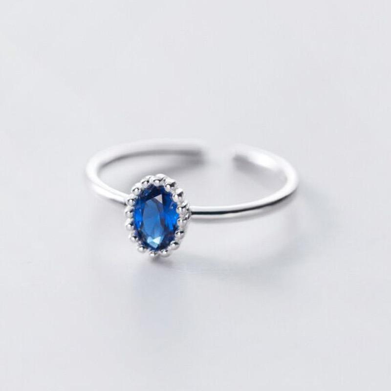 Xiaomi BF CLUB 925 Sterling Silver Ring For Women Jewelry Colorful CZ Open Vintage Handmade Ring Allergy For Party Birthday Gift