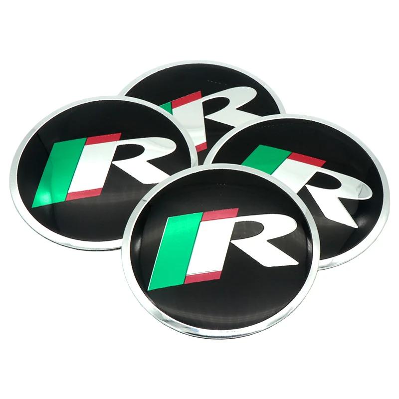 For 4Pcs 56/60mm Car Tire Hub Center Cap Wheel Cap Badge Sticker Skoda S Fabia Superb Octavia Rapid Karoq VII Yeti Kodiaq KamiqLS7