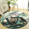 1pc Genshin Impact Alhaitham2 Design Printed Area Round Carpet for Bedroom Living Room Home Decor Rugs Mat Non Slip Mat Rug for Bedside