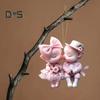 Cartoon Pig Pendant Hanging Decoration with Lanyard Easy To Hang Christmas Hanging Ornaments Acrylic Decorations