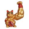 Фигурка мышцы Манэки-нэко от Famimueno, Приносит удачу, Веселая и милая, Удача, Подарок на открытие магазина (Золото)