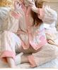 Autumn Winter Warm Sleepwear Thick Pajamas Long Sleeves Trousers Flannel Suits Thick Warm Home Sets