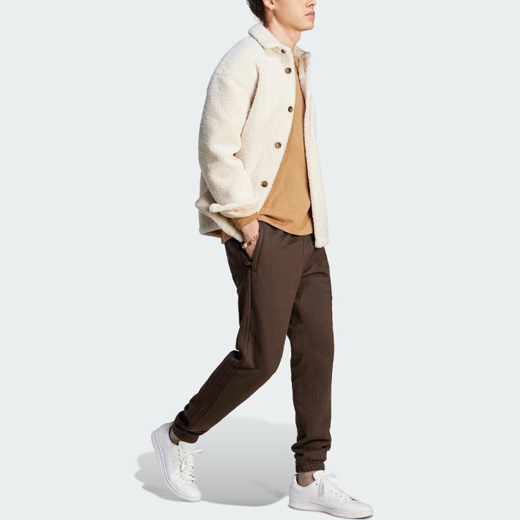 adidas Оригинал ESSENTIALS Трикотажные спортивные штаны Мужские Темно-коричневые Штаны со средней манжетой IL6172