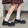 New Velcro Mary Jane women's shoes 2026 spring platform heightening black sports sandals ballet light mouth single shoes