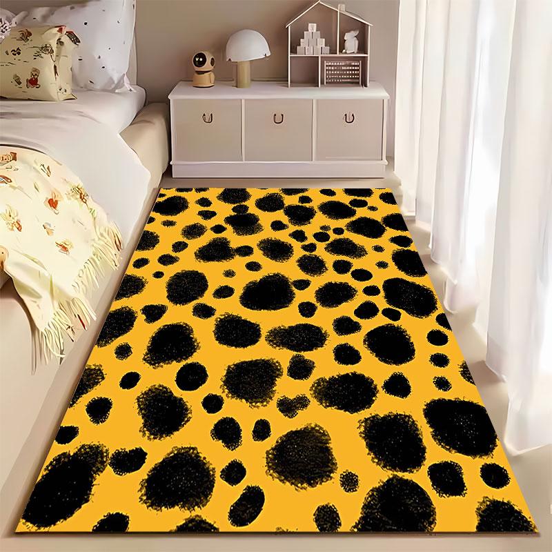 Leopard Print Carpet Pattern suitable as a non-slip mat for the living room or bedroom sofa