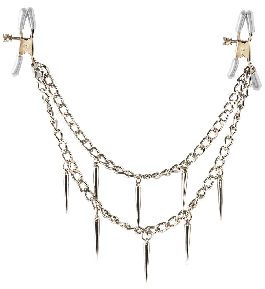 Fetish Fantasy Series - Nipple Clamps with Chain and Decorations