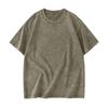 Adult T-shirt Casual Loose Solid Color Round Neck Pullover Short Sleeve T-shirt Top