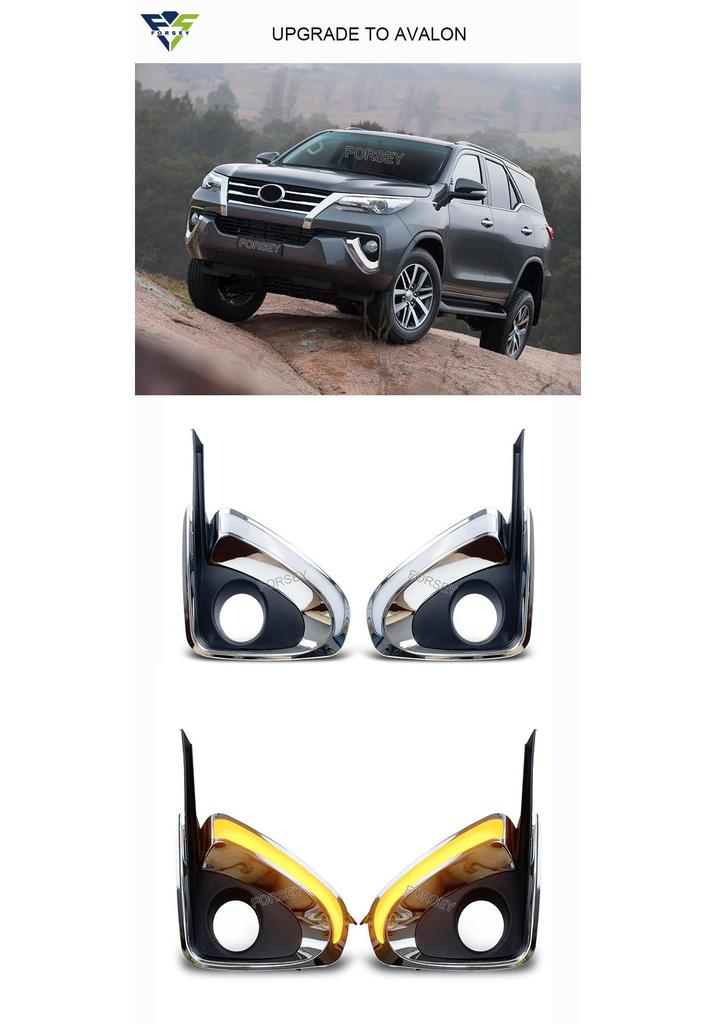 Светодиодные дневные ходовые огни для Fortuner 2016-2018
