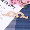 Door Decoration Woodcarving Decorative Corner Appliques Frame Wooden Figurines Crafts Wood Carved