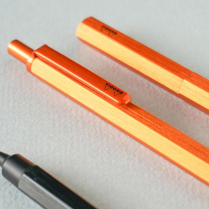 Механический карандаш Rhodia Script 0,5 мм - Оранжевый RHODIA №11 + Блок Rhodia (cf9298jjset)