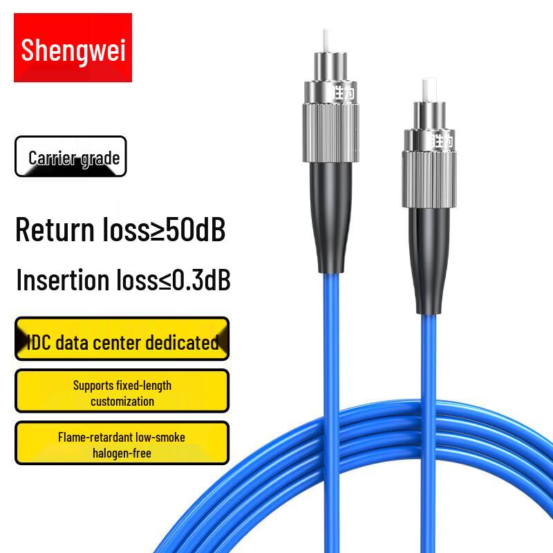 Shengwei Armored FC-FC Single-Mode Fiber Optic Patch Cable