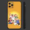 Cartoon F-Family Cute G-Guys Phone Case For Apple iPhone 15,14,13,12,11,Pro,X,XS,Max,XR,Plus,Mini Soft Black Cover