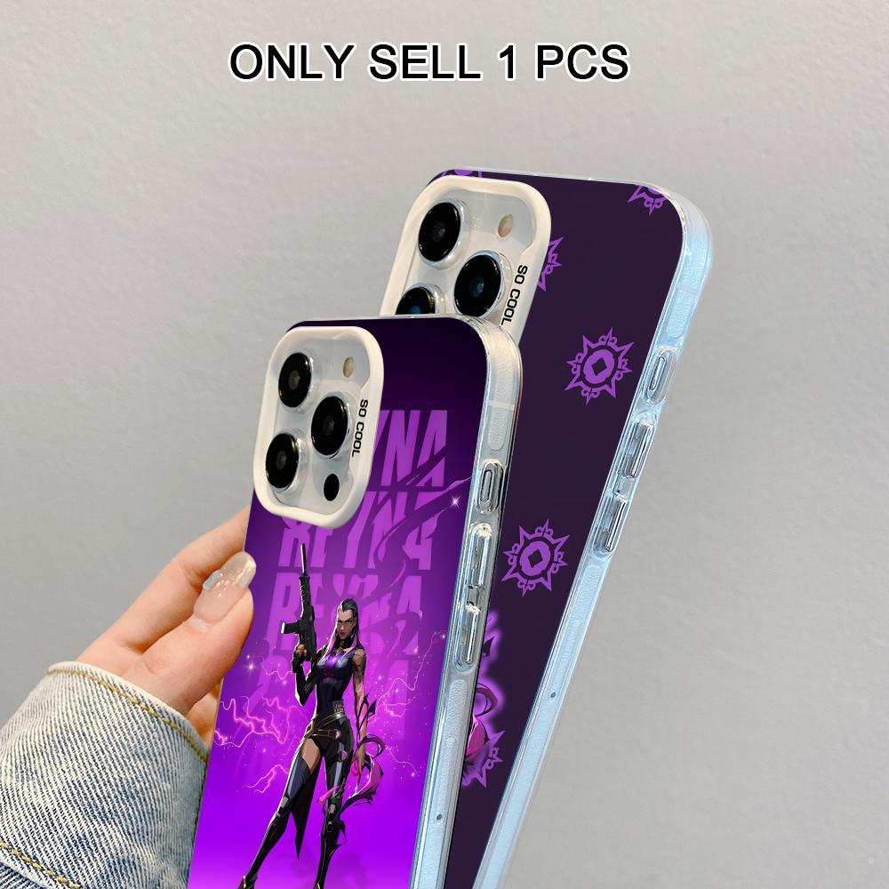 Чехол для телефона Valo Reyna для iPhone 17 16 15 14 13 12 11 X XR XS Air Pro Max Plus Белый Цветной Серебристый Чехол