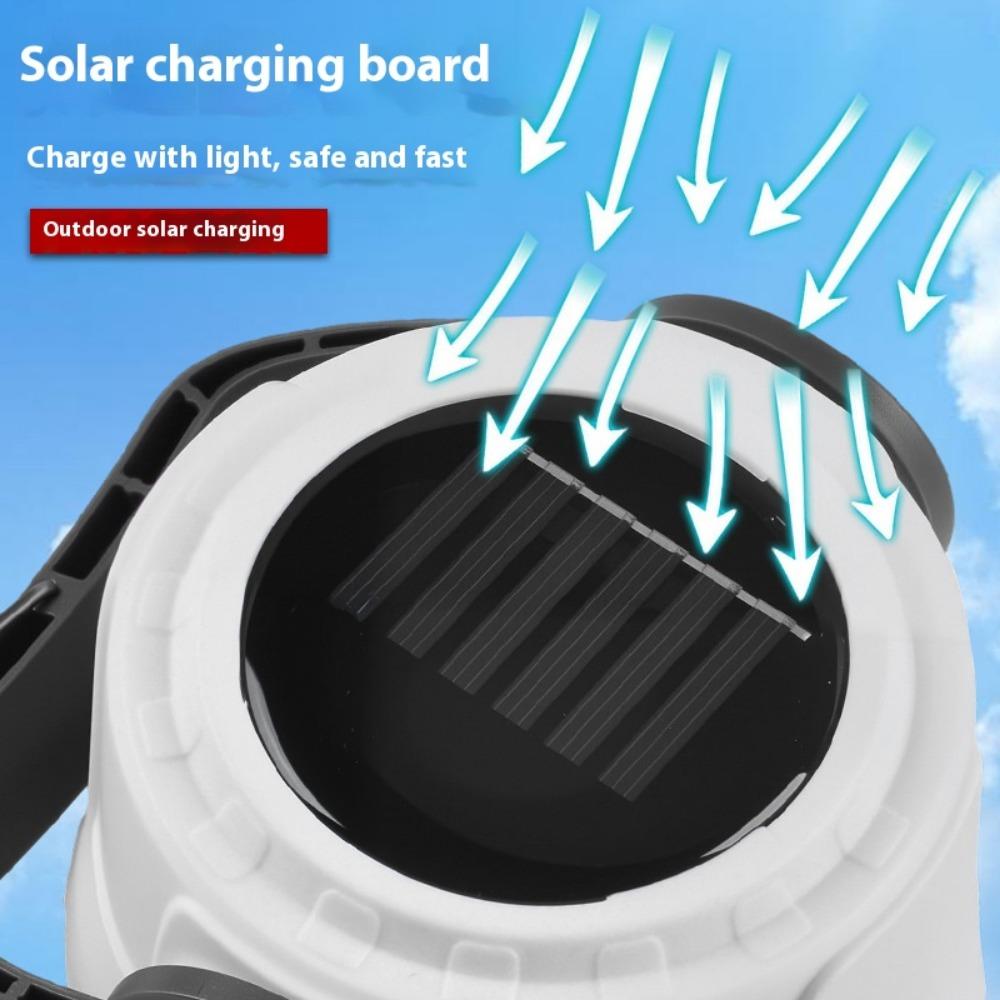 Solar Camping Light Is Portable, Waterproof, and Rechargeable, Suitable for Outdoor Camping, Home Hiking, and Nighttime Use
