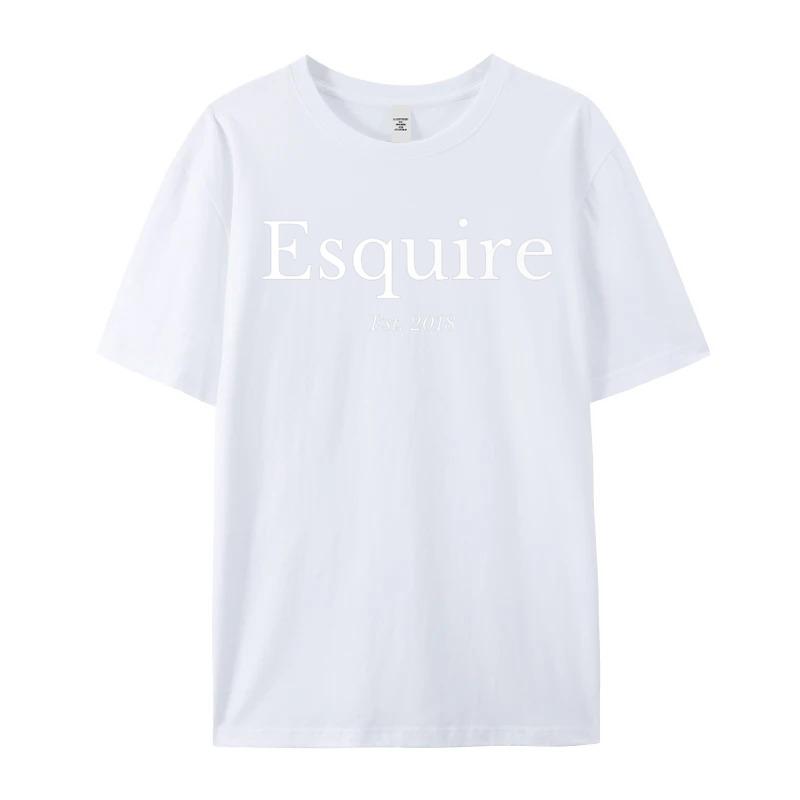 Law School Graduation Gift Esquire Tops Tees Cute Round Neck Geek Short Sleeve 100 Cotton Unisexs T Shirt Slogan Tops T Shirt