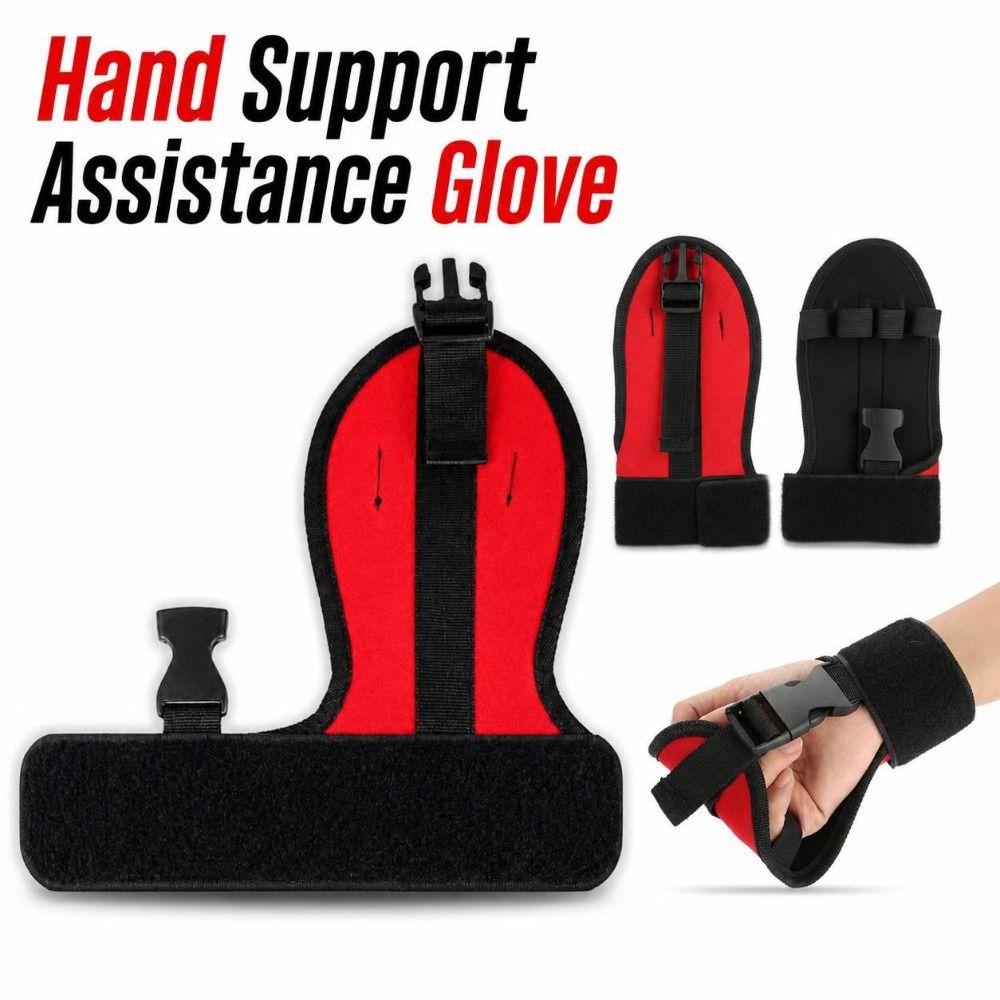 Adjustable Hand Fixation Mitt Flexible Grip Assistance Glove Hand Support Brace Elderly,Athletes