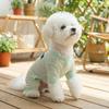 Thin Dog Sun Protection Clothes Flower Print Four Legged Dog Clothes  Daily Wear
