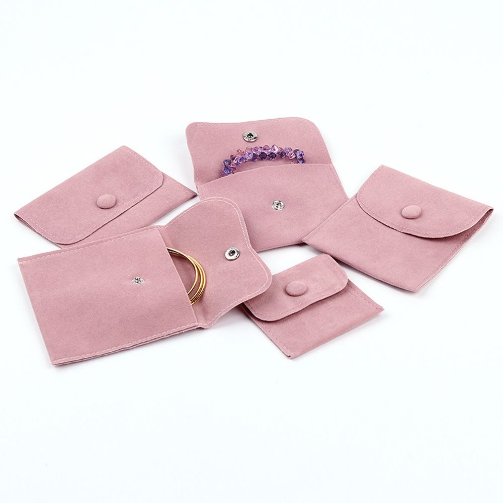 New Botton Necklace Pouches Earring Storage Velvet Pouch Packaging Bags Gift Packaging Jewelry Bags