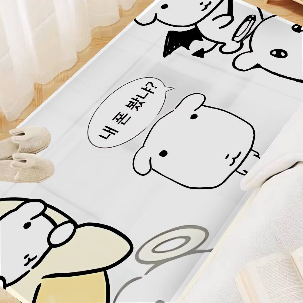 Cute GANADI Entrance Door Mat Washable Non-Slip Living Room Sofa Chairs Area Mat Kitchen Welcome Doormat