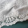 1Yard White Embroidere Flower Cotton Lace Fabric Sewing DIY Trim Wedding Applique Ribbon Collar Cloth