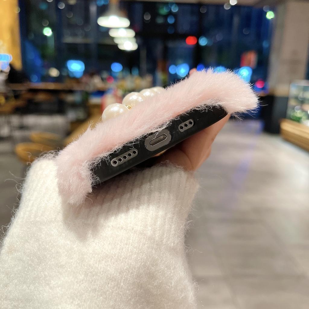 Милый плюшевый чехол с браслетом и сердечком для Samsung Z Flip 3 S23 S22 S21 Ultra A24 A34 A14 A54 A53 A33 A23 A13 S10 S9 S8/Redmi 10 9 9A 9C 9T Note 11 10