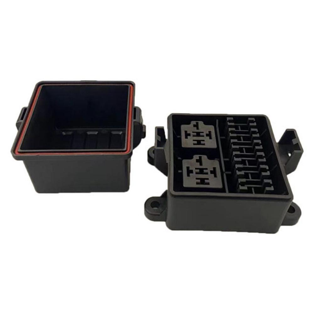 12V 6-Way Fuse Relay Box with 5-Pin 40A Relays and Fuses Repair For Car Truck